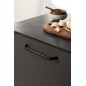 S Maner SPACE negru poros,lungime 209mm